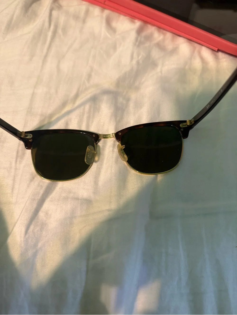 Ray-Ban Clubmaster Sunglasses - Blue Mirror Lenses, Tortoise Frame